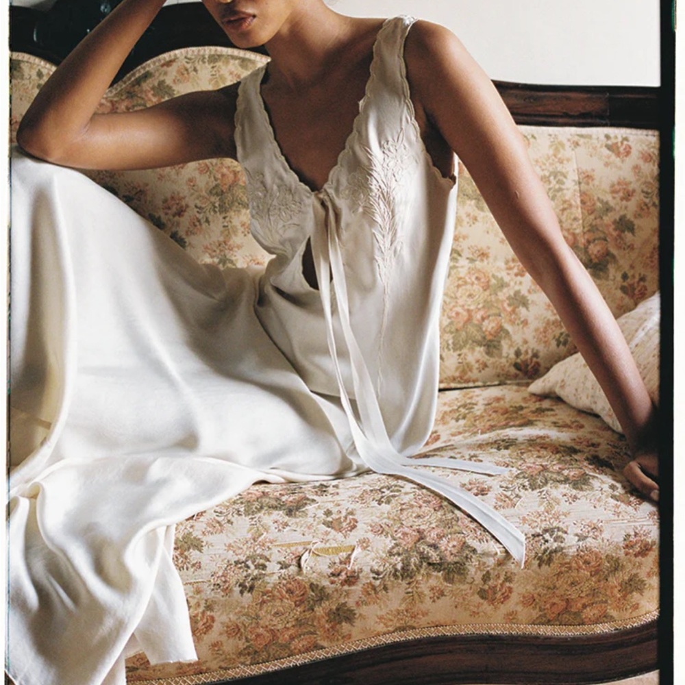 Ciao Lucia Serena Dress bridal getting ready silk satin